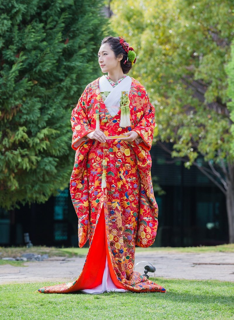 日本人に愛されてきた古典柄＊色打掛 | 京都/タガヤ和婚礼