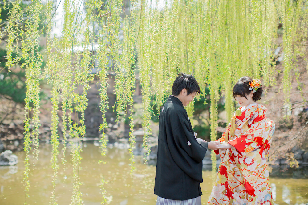 華やかな錦織の色打掛〜 | 京都/タガヤ和婚礼
