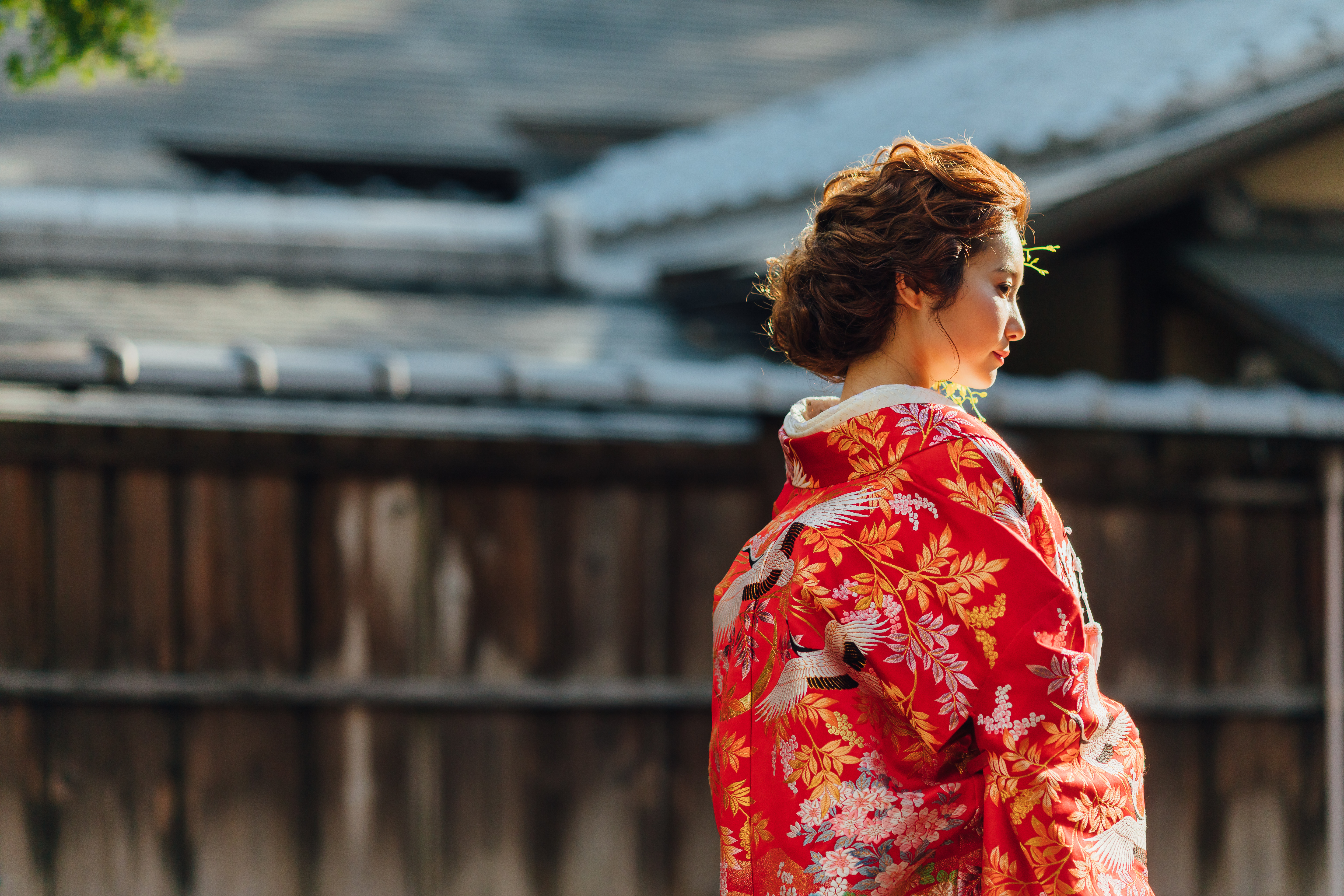 結婚式で華やぐ和装の髪型丸顔さんに似合うのは 京都タガヤ和婚礼