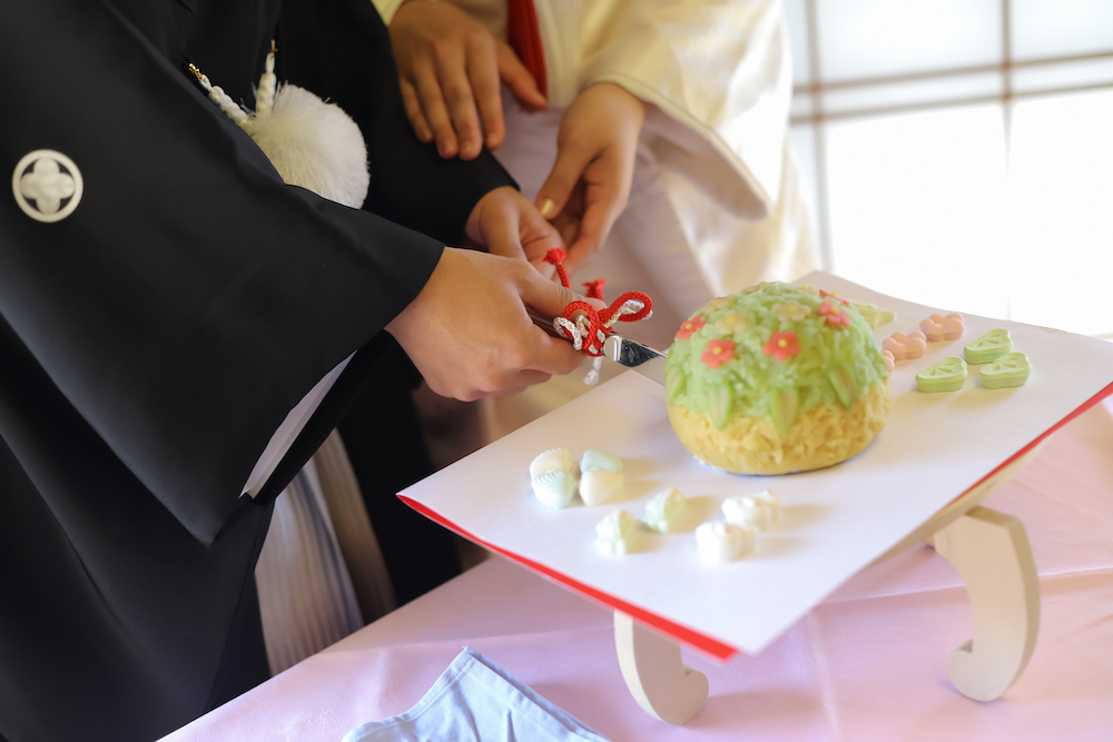 ウェディングケーキは和風で決まり 和婚にぴったりのケーキをご紹介 京都 タガヤ和婚礼